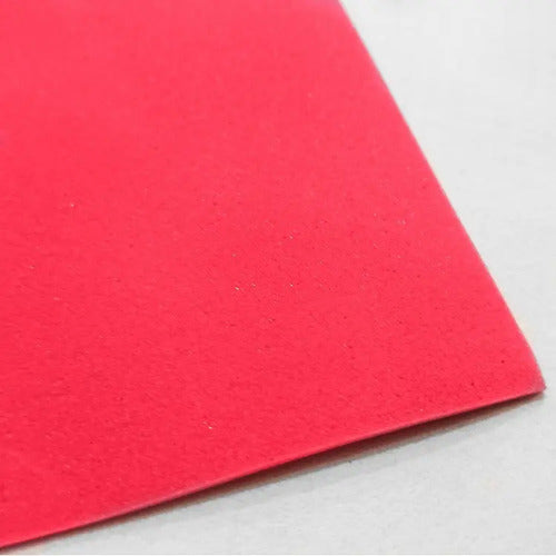 12 Pcs Papel Foami Fomi Pliego Rojo