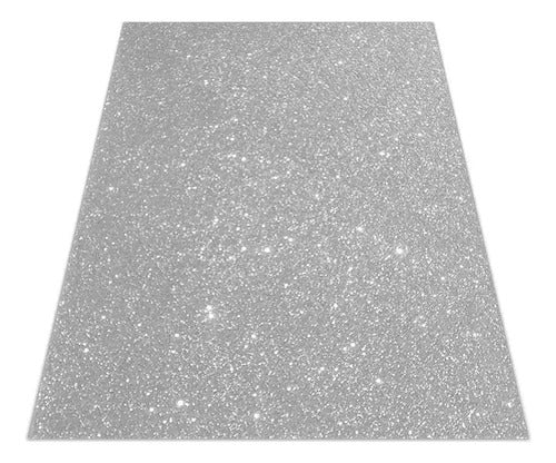 Fomi Foami Escarchado Plateado Pliego 100x70cm -10 Unidades