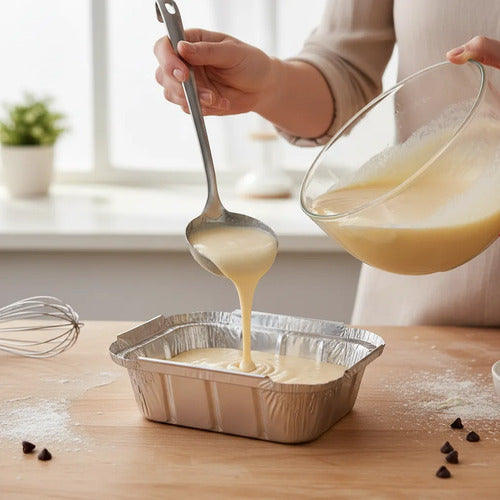 Recipiente Aluminio Molde Mini Lasaña 250ml - 12 Unidades Plateado