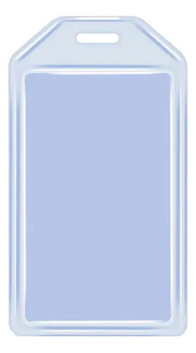 Escarapela Vertical Super Gruesa Carnet 90x54mm - 40 Und Transparente