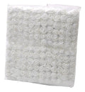 Rosas En Foamy Color Blanco Paquete X 500 Pcs Blanco