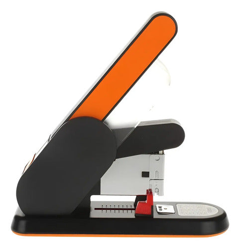 Grapadora Alta Capacidad Oficina Genmes Hasta 130 Hojas  Naranja
