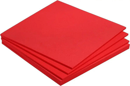 Fomi Foamy Rojo Tamaño 4 Cartas Grosor 5mm X 5 Und