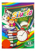 Papel Silueta 1/8 Colores Naranja X 50 Unidades  Naranja