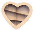 Caja Decorativa En Cartón  Para Regalo Forma Corazón Kraft