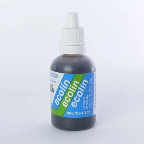 Acuarela Liquida Ecolin Roseta 30cc Cafe Ref. 996 Café
