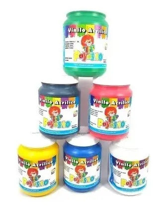 Vinilo Acrílico Payasito 1000 Gr Surtido 6 Und