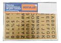 Rotulo Adhesivo Alfabeto X 360 Pcs