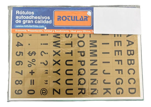 Rotulo Adhesivo Alfabeto X 360 Pcs