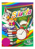 Papel Silueta 1/8 Colores Fucsia X 50 Unidades  Fucsia