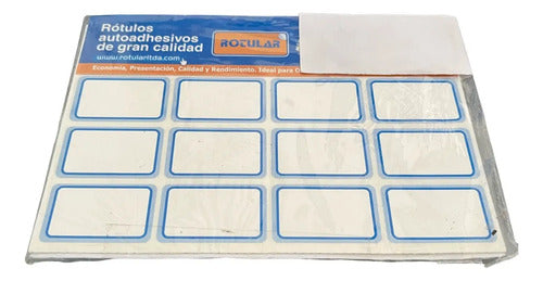 Rotulo Autoadhesivo Azul 39x29mm X 128 Pcs - Ref. 39-29 Azul