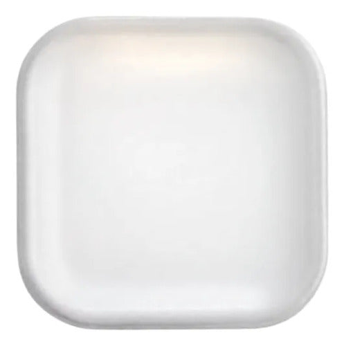 Bandeja Desechable Icopor 13x13cm #1 X 50 Unidades Blanco