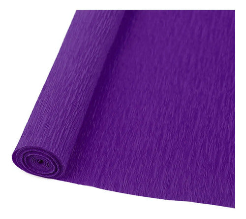 Papel Crepe Morado X 50 Unidades