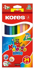 Colores Jumbo 24 Unidades Kores