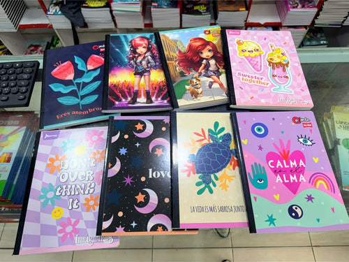 Cuaderno Grande Cosido Rayado 50 Hojas X 12 Unidades