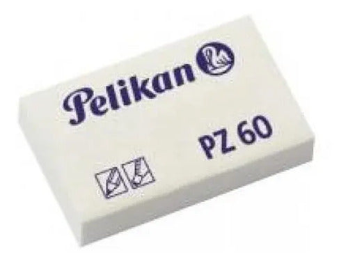 Borrador Nata Pz-60 Caja X 12 Unidades Pelikan Blanco