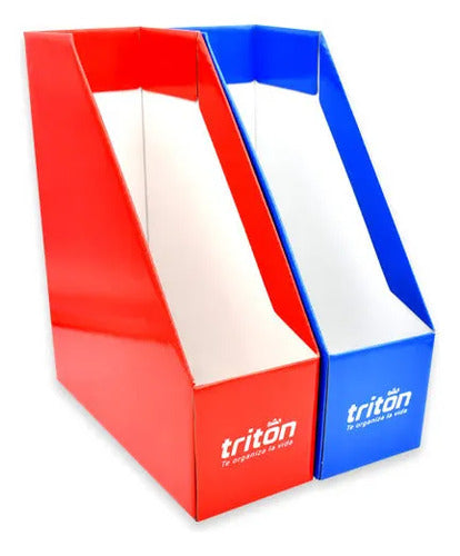 Revistero Porta Revistas Cartón Tamaño Carta X 4 Unidades Surtido