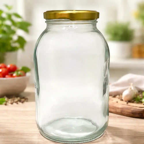 Frasco Envase De Vidrio Conservas 1.000ml - 12 Unidades