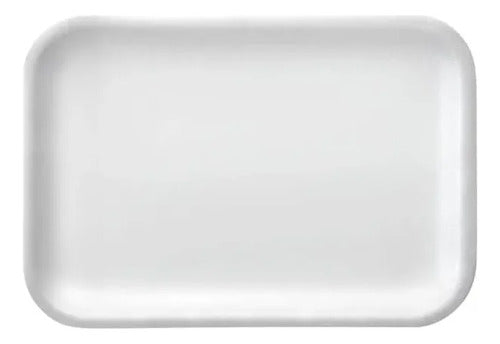 Bandeja Desechable Icopor 19x14.5cm #3 X 50 Unidades Blanco