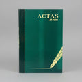 Libro De Actas 400 Folios 200 Hojas Verde