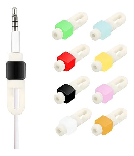 24 Unidades Protector Para Cable De Audifono Surtido