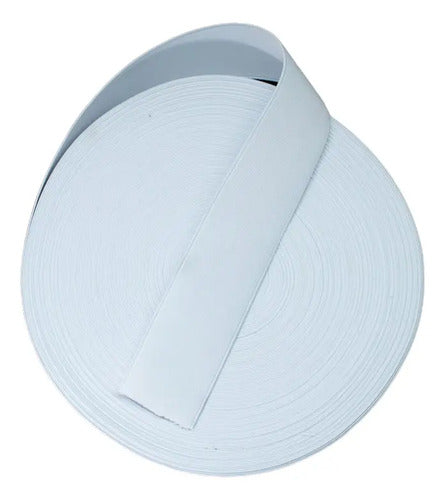 Elástico Resorte Caucho Blanco 3cm X 25 Metros Blanco
