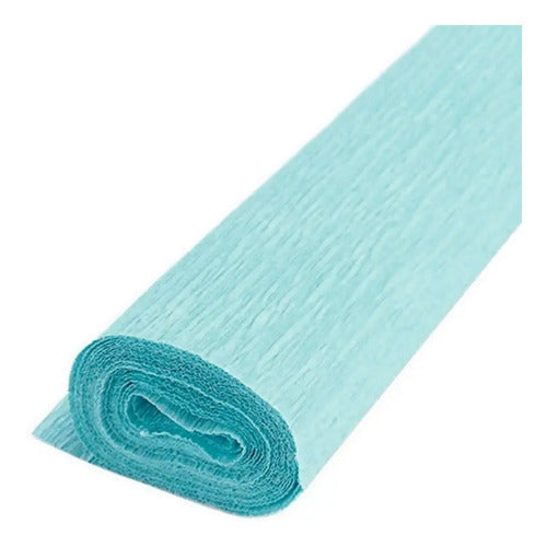 Papel Crepe Azul Claro X 50 Unidades