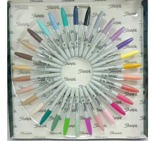 Marcadores Permanentes Ruleta Sharpie X 30 Colores Color Multicolor
