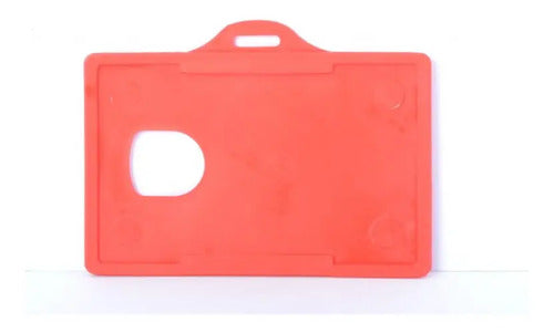 Escarapela Rígida 8.5x5.5cm Horizontal X 500 Unidades Rojo