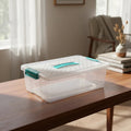 Caja Organizadora Transparente 40x26x13cm - 10 Litros Transparente Rattán