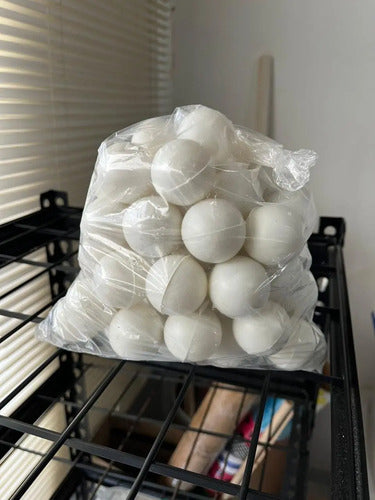 Pelotas De Ping Pong Color Blanco X 100 Unidades Blanco