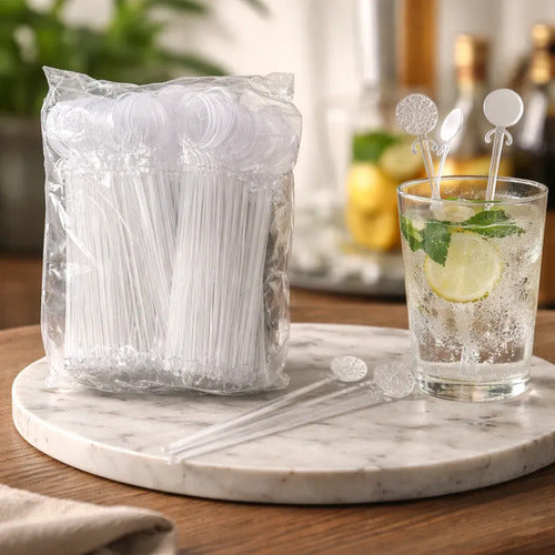 Mezclador Plástico Coctel Eco X 1.000 Unidades Transparente