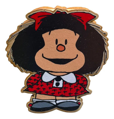 Caja Decorativa En Forma De Mafalda Regalo 21x11x6 Cm  Mdf Mafalda