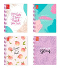 Cuaderno 5 Materias Grande Argollado Mujer 150 Hojas