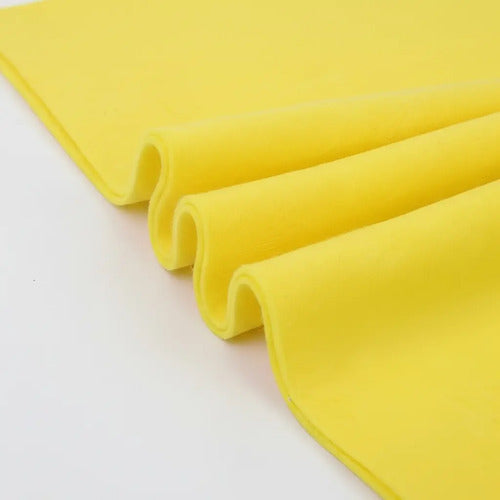 Tela De Fieltro Amarillo 100 X 70 Cm Amarillo