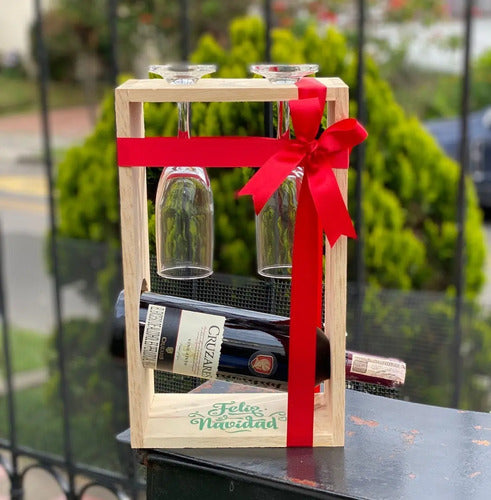 Ancheta Navideña Vino/copas