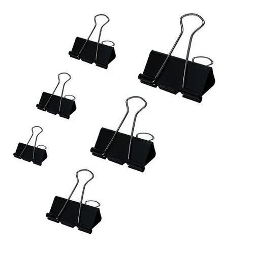 Gancho Clip Lotero 15mm X 120 Unidades Negro