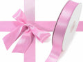Cinta Rosa Medio Raso Tela Satín Moños 50 Mts X 2.5 Cm Rosa 2.5 Cm