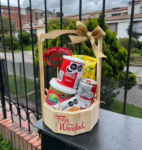 Ancheta Regalo Navidad Canasto