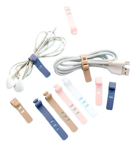 Organizador Amarra Cable Colores  A Elección