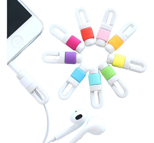 100 Unidades Protector Para Cable De Audifono Surtidos
