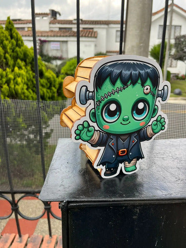 Regalo Caja Baby Frankenstein Halloween Verde