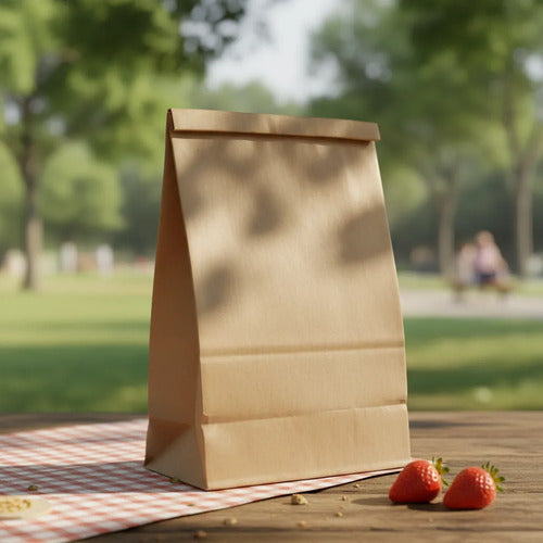 Bolsa Papel Kraft Sin Manija 90gr 40x30x23cm X 50 Unidades Kraft Gigante