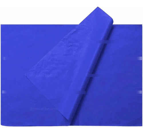 100 Pcs Papel Seda Azul Oscuro