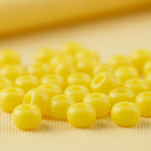 Chaquiras Pepas Bisutería Color Amarillo 8.8mm -1.000und