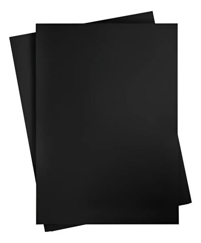 Cartulina Iris Color Negro 1/8 X 100 Hojas Negro Iris