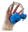Protector Para Cable Stitch iPhone 11 Pro, 12 Y 13 Azul