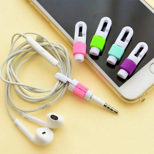 100 Unidades Protector Para Cable De Audifono Surtidos