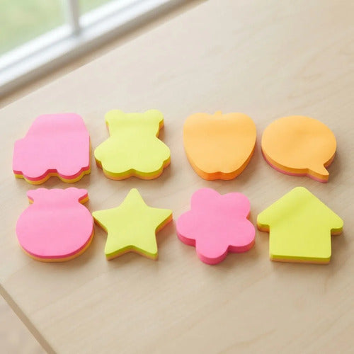 Notas Adhesivas Post It Figuras 24 Tacos X 100 Hojas Multicolor
