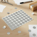 Rotulo Adhesivo Redondo Plateado 1.3 Cm X 308 Pcs  Plata